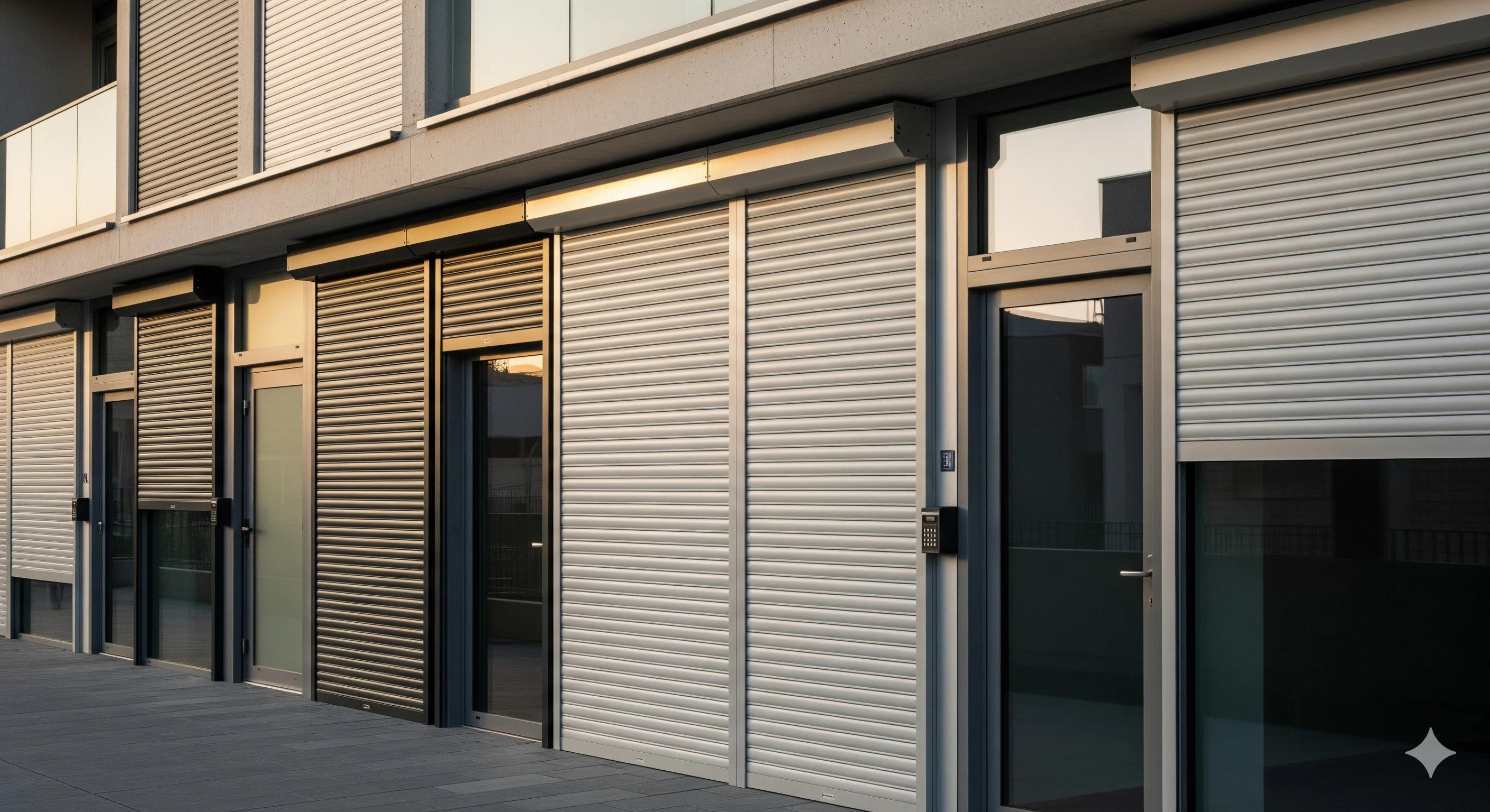Galvanized Retail Shutters